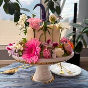 Blossom Elegance Wedding Cake